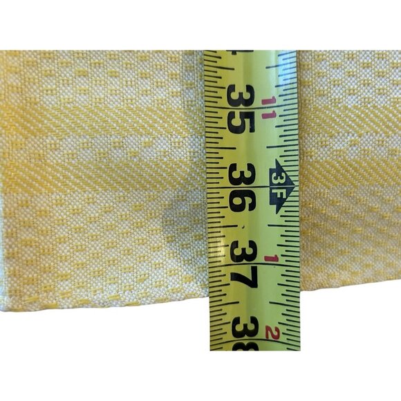 Kitchen Dish Towel Set 2 NOS Textured Woven Cotton Yellow White Germany Vtg XL - Picture 7 of 10